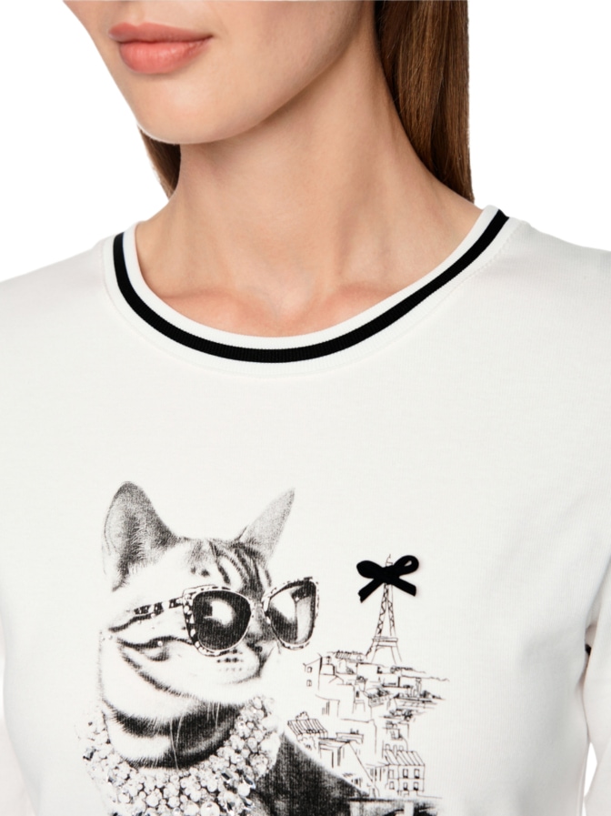 Marc Cain T-Shirt mit Aufdruck bei Robert Ley