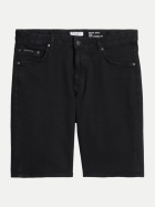 Marc O'Polo DENIM Tapered-Fit Bermuda Shorts 0097-Black_Multi_05 bei Robert Ley