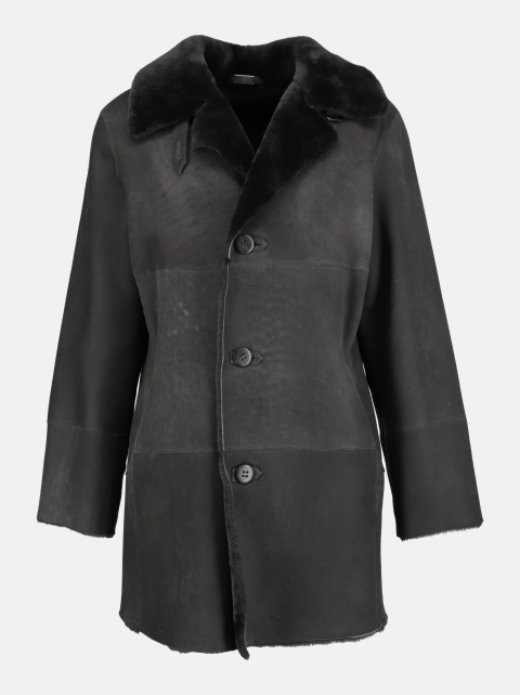 HiSO Ledermantel mit Lammfell bei Robert Ley