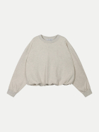 10 Days Oversized Pullover mit Faltendetail 4000-soft white melee bei Robert Ley