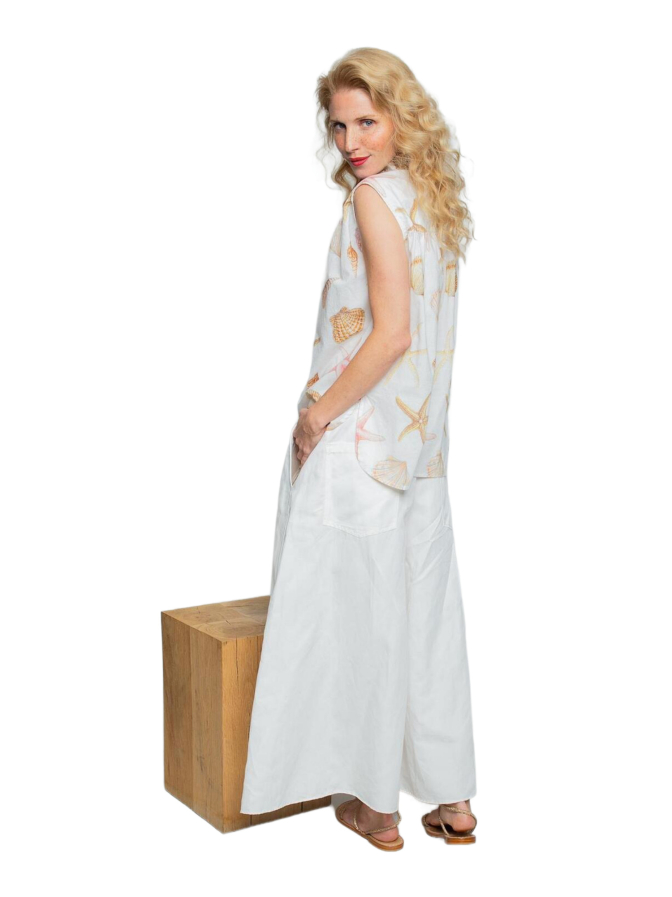Emily Van Den Bergh Blusentop mit Seashell-Print bei Robert Ley