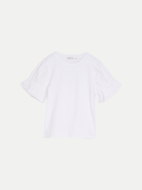 Tom Tailor Denim Loose Fit T-Shirt mit Lochstickereien bei Robert Ley