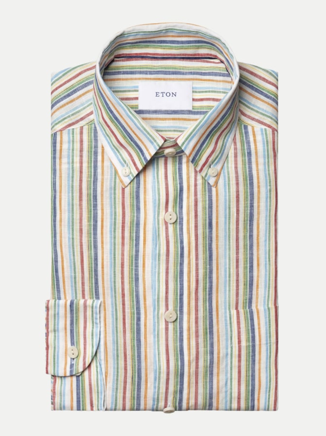 Eton Contemporary-Fit Leinenhemd bei Robert Ley