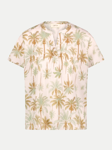 Cartoon Bluse mit tropischem Muster bei Robert Ley