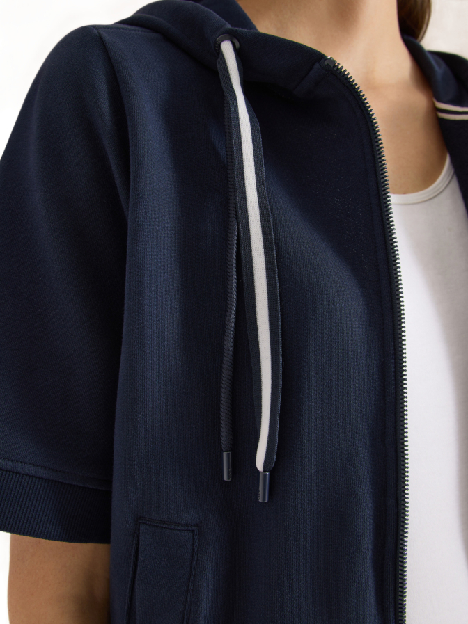 Cecil Kurzarm Hoodie- Jacke bei Robert Ley