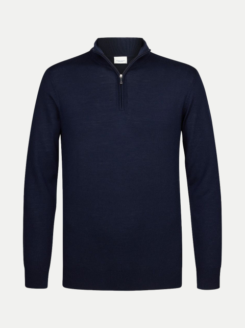 PROFUOMO Wollpullover mit Halfzip bei Robert Ley