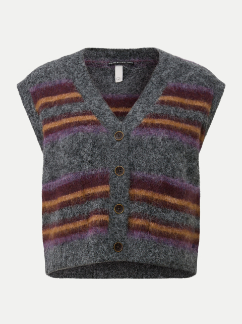 Q/S designed by Strickweste mit Streifen-Muster bei Robert Ley