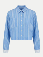 Guido Maria Kretschmer Boxy Hemdbluse Dana blue/white stri-blue/white striped bei Robert Ley