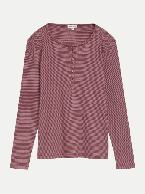 Tom Tailor Casual Langarmshirt mit Henley-Kragen bei Robert Ley