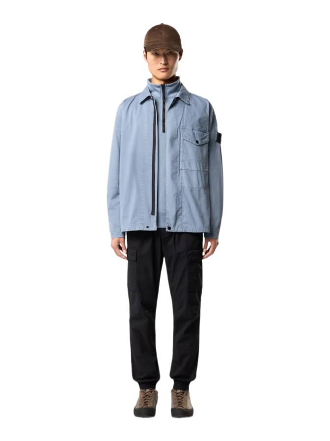 STONE ISLAND Overshirt mit Logo-Badge bei Robert Ley