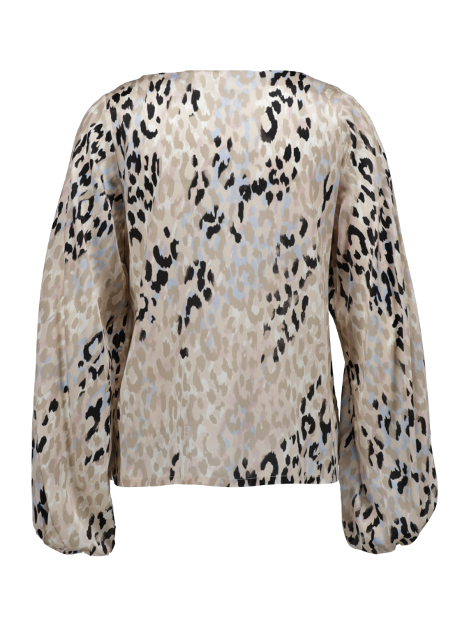 IVI Collection Lockere Seidenbluse mit Leo-Design bei Robert Ley