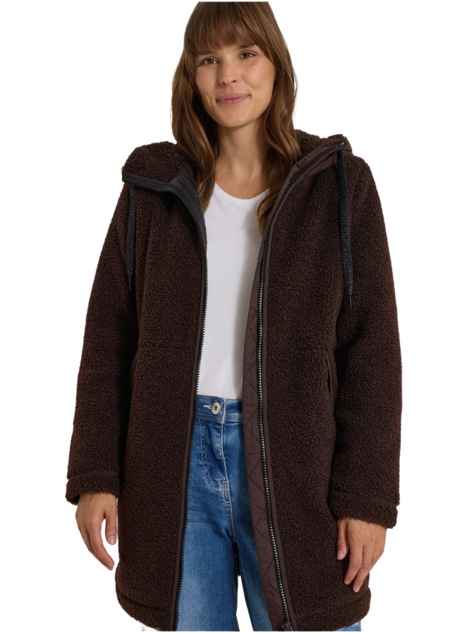 Cecil Teddy-Mantel mit Kapuze bei Robert Ley
