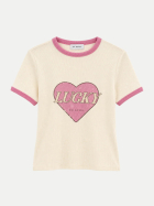 OH APRIL T-Shirt Lucky Heart 1001-off white bei Robert Ley