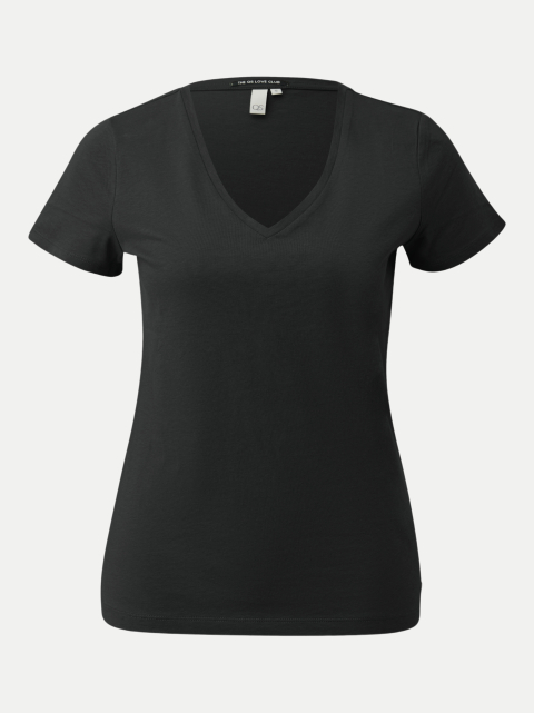 Q/S designed by Basic-T-Shirt mit V-Ausschnitt bei Robert Ley