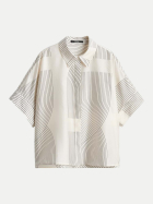 someday Boxy-Fit Bluse aus Satin Zulin 1004-milk bei Robert Ley