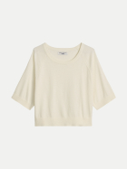 Marc O'Polo DENIM Relaxed-Fit Kurzarmpullover 1173-Creamy White bei Robert Ley