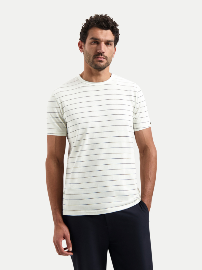 NO EXCESS T-Shirt mit gestreiftem Muster bei Robert Ley