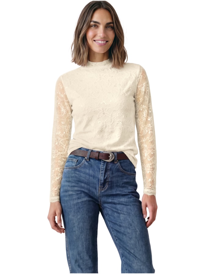 Street One Gemustertes Shirt mit Turtleneck bei Robert Ley
