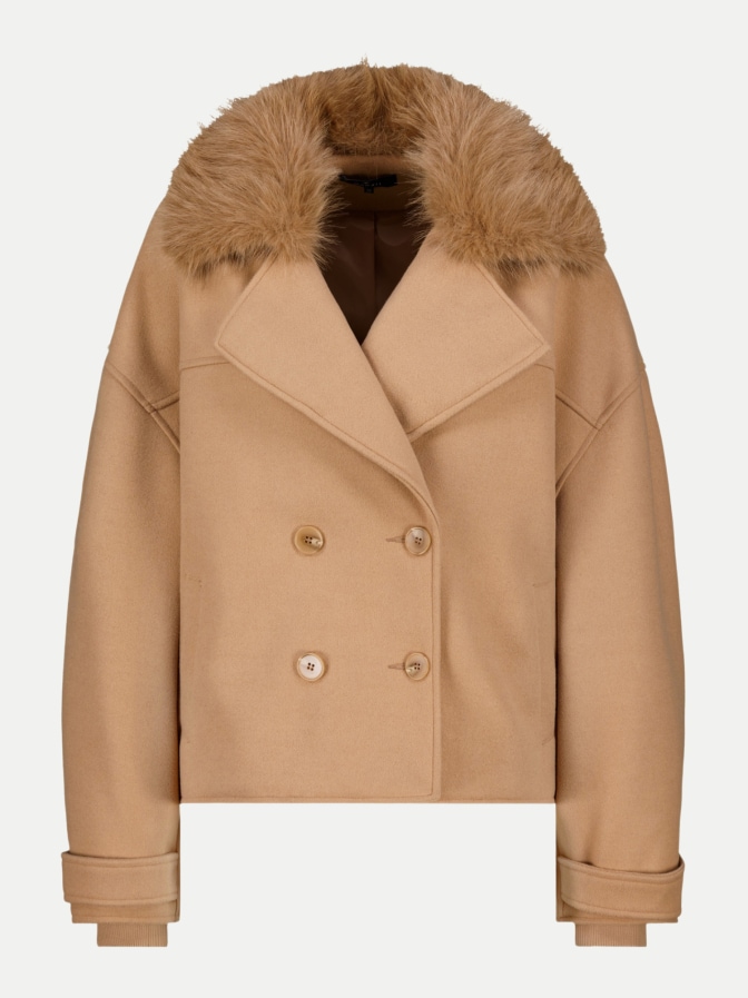 Monari Jacke mit Kunstfellkragen bei Robert Ley