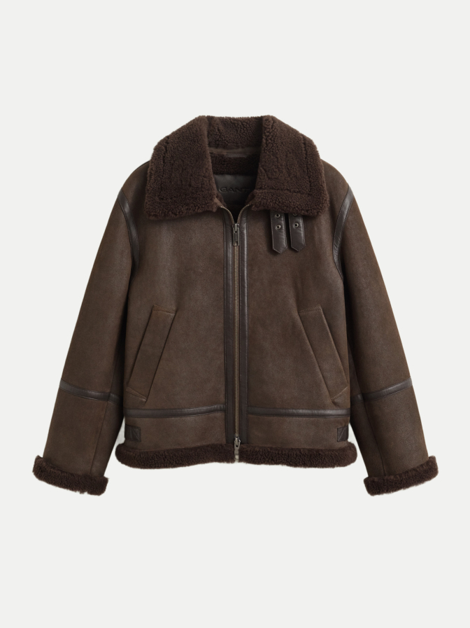 Gant Shearling-Jacke aus Lammleder bei Robert Ley