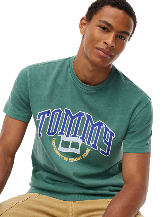 Tommy Jeans T-Shirt mit Logo-Print bei Robert Ley