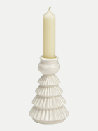 G.WURM Kerzenhalter Tannenbaum - H 12cm weiss bei Robert Ley