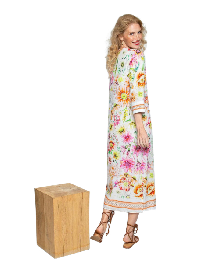 Emily Van Den Bergh Tunikakleid mit Blumenprint bei Robert Ley