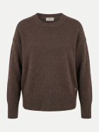 Fynch-Hatton Strickpullover aus Woll-Mix 861-dark chocolate bei Robert Ley