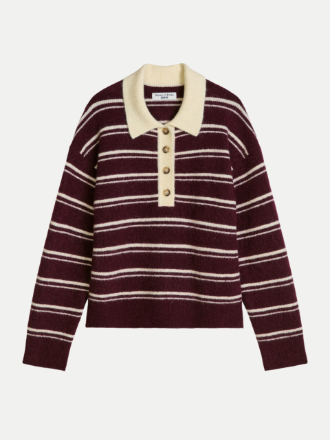 Marc O'Polo DENIM Strickpullover mit Polo-Kragen bei Robert Ley