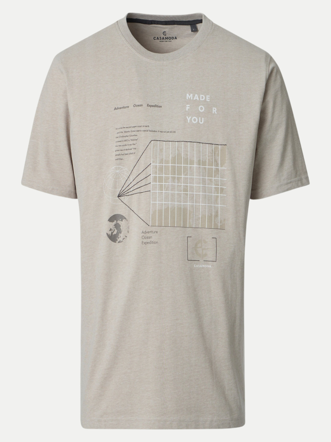 Casamoda T-Shirt mit Schriftzug bei Robert Ley