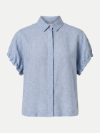 Peserico Leinenhemd mit Knopfleiste 183 dust light blue bei Robert Ley