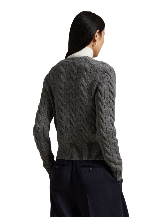 Polo Ralph Lauren Loose-Fit Cardigan mit Achterstrickmuster bei Robert Ley