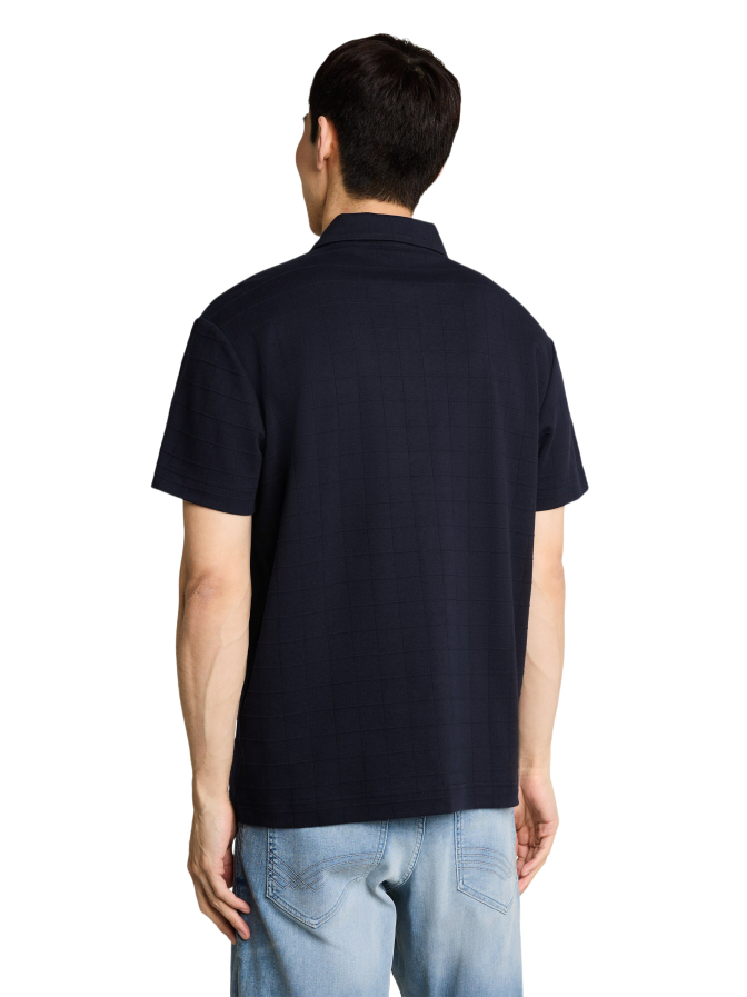 Tom Tailor Casual Polohemd  mit einem strukturierten Karomuster bei Robert Ley