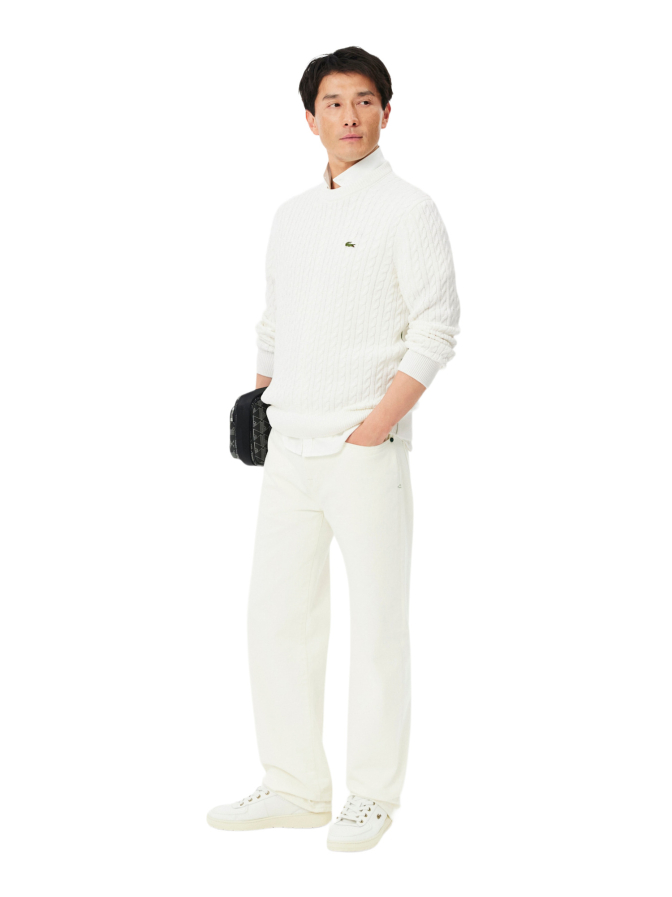 Lacoste Pullover mit Zopfmuster bei Robert Ley