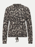 Street One Shirt mit Tunnelzug am Saum 30001-Black bei Robert Ley