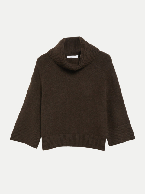 Comma Poncho-Pullover mit weitem Kragen bei Robert Ley