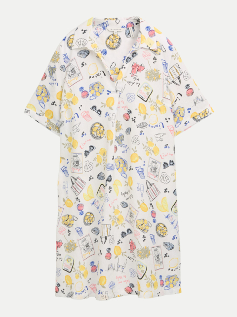 Tom Tailor Casual dress linen with polo collar bei Robert Ley