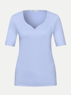 Street One Basic T-Shirt Ada 17501-cashmere blue bei Robert Ley