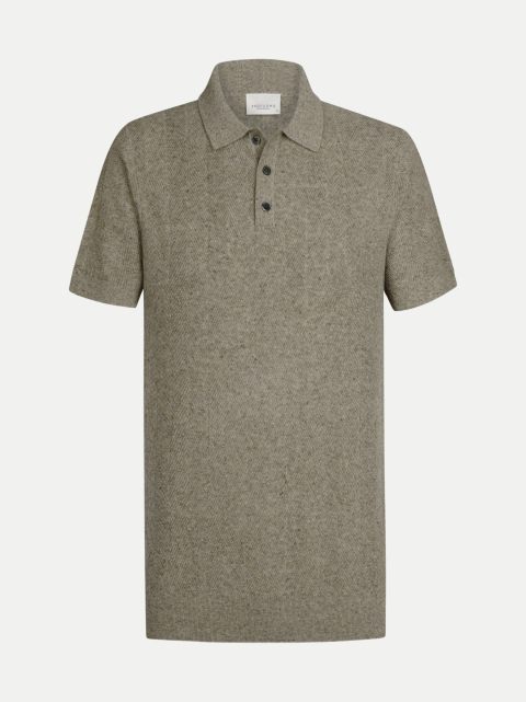 PROFUOMO Poloshirt aus Baumwoll-Leinen-Mix bei Robert Ley