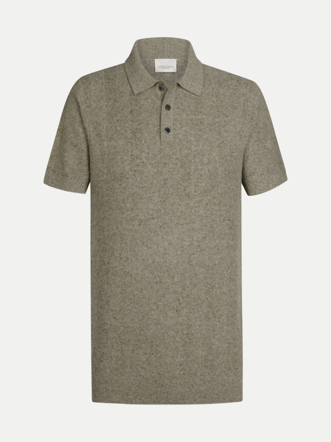 PROFUOMO Poloshirt aus Baumwoll-Leinen-Mix bei Robert Ley
