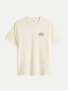 Marc O'Polo DENIM T-Shirt, SSL, Print, Relaxed Fit 1171-White Blush bei Robert Ley
