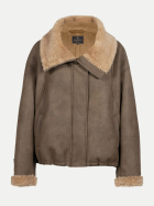 Herrlicher Lammfell-Optik Jacke Alianna 370-saddle bei Robert Ley