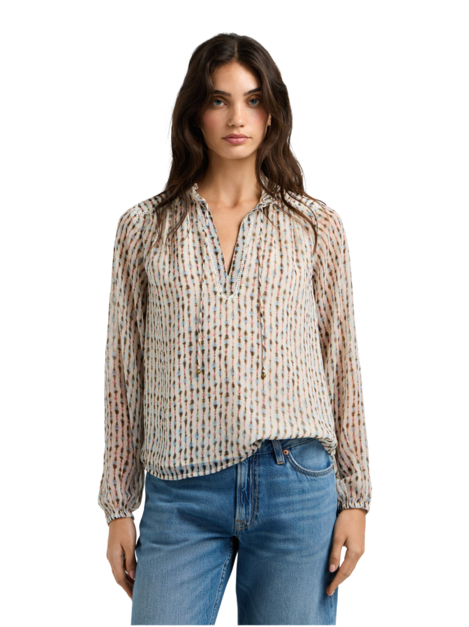 Pepe Jeans Bluse mit Ikat-Muster FALINA bei Robert Ley