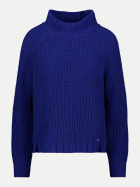 Monari Strickpullover mit Seitenschlitze 780-royal blue bei Robert Ley