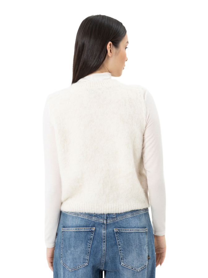 Herrlicher Strickpullover Ella Flora ohne Ärmel bei Robert Ley