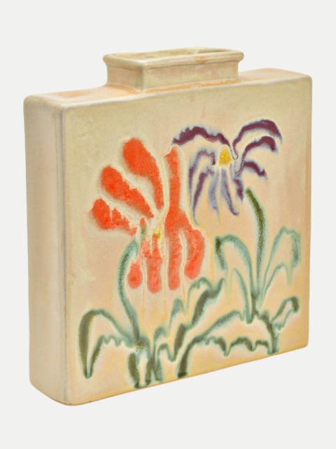 G.WURM Vase Blumen aus Steingut 24x26x6 bei Robert Ley