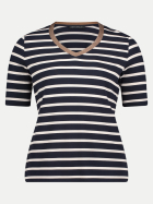 Betty Barclay Shirt mit Streifenmuster 8826-Dark Blue/Nature bei Robert Ley