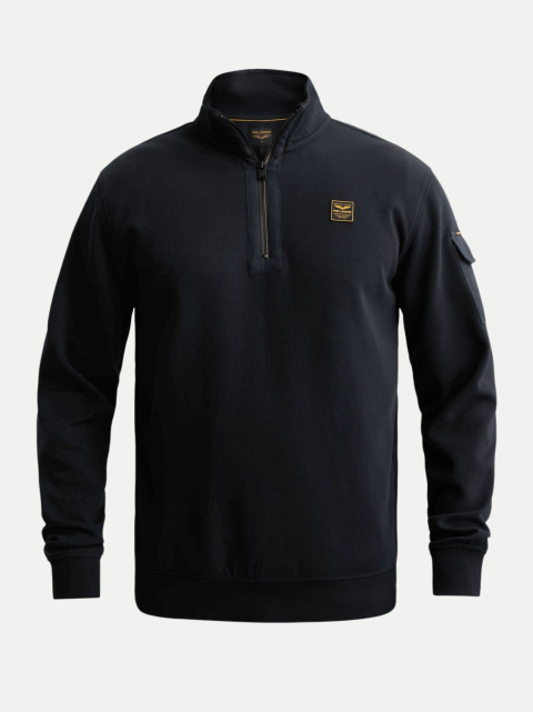 PME Legend Sweatshirt mit kurzem Frontreißverschluss bei Robert Ley