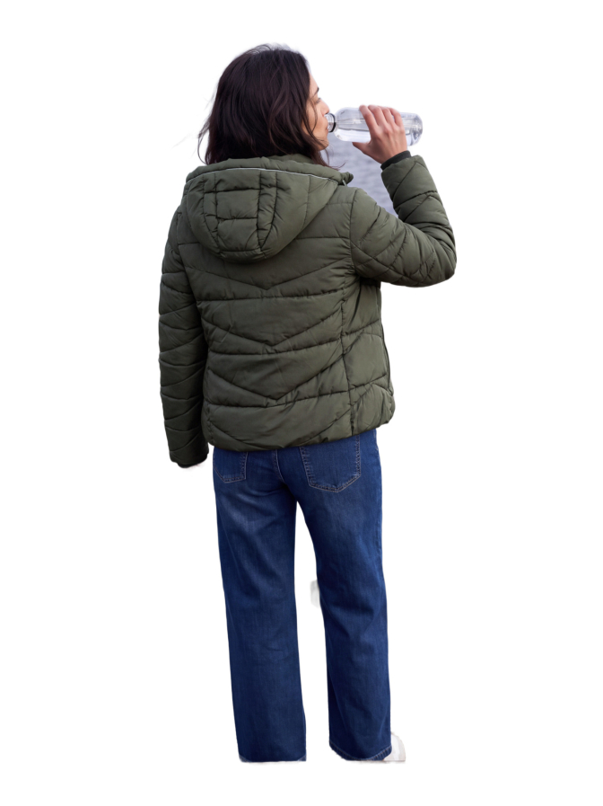 Cecil Steppjacke mit Kapuze und Zipper bei Robert Ley