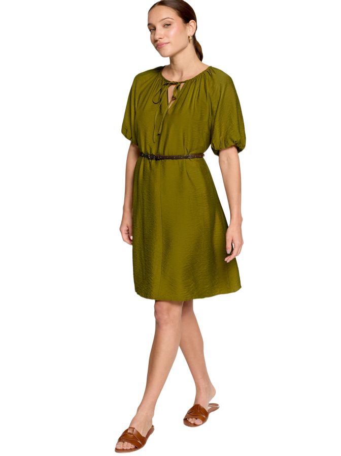 Zero Kurzarm Kleid mit V-Ausschnitt bei Robert Ley